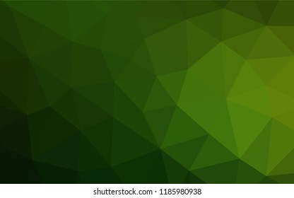 Light Green vector abstract polygonal texture. Triangular geometric sample with gradient.  The elegant pattern can be used as part of a brand book.