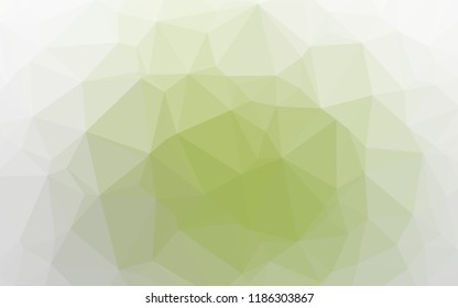 Light Green vector abstract polygonal layout. Shining illustration, which consist of triangles. Brand new design for your business.