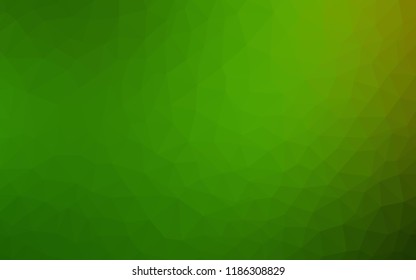 Light Green vector abstract polygonal background. Shining polygonal illustration, which consist of triangles. A new texture for your web site.
