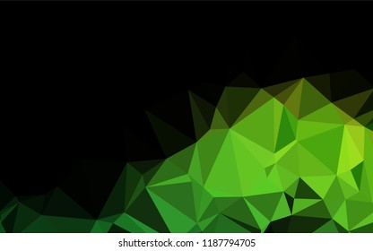 Light Green vector abstract polygonal cover. Shining colored illustration in a Brand new style. The template can be used as a background for cell phones.
