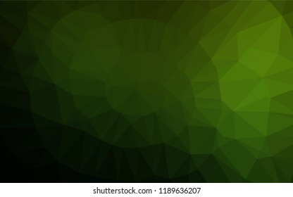 Light Green vector abstract polygonal layout. A completely new color illustration in a vague style. Brand new design for your business.
