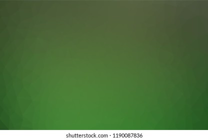 Light Green vector abstract polygonal layout. A vague abstract illustration with gradient. A new texture for your design.