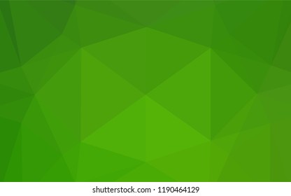 Light Green vector abstract polygonal texture. Brand new colored illustration in blurry style with gradient. The textured pattern can be used for background.