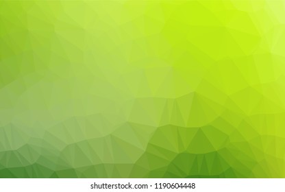 Light Green vector abstract polygonal layout. Triangular geometric sample with gradient.  The polygonal design can be used for your web site.