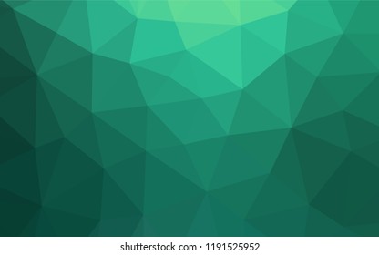 Light Green vector abstract polygonal texture. A completely new color illustration in a vague style. A new texture for your design.