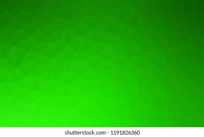 Light Green vector abstract polygonal background. Colorful abstract illustration with triangles. Brand new style for your business design.