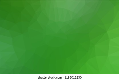 Light Green vector abstract polygonal texture. A vague abstract illustration with gradient. Brand new design for your business.