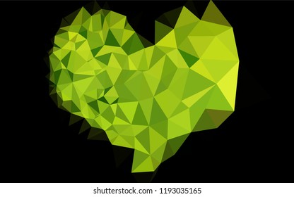 Light Green vector abstract polygonal layout. A completely new color illustration in a vague style. The elegant pattern can be used as part of a brand book.