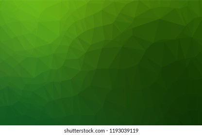 Light Green vector abstract polygonal layout. Glitter abstract illustration with an elegant design. A completely new template for your business design.