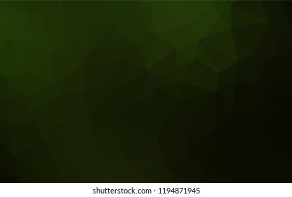 Light Green vector abstract polygonal layout. Glitter abstract illustration with an elegant design. Brand new design for your business.