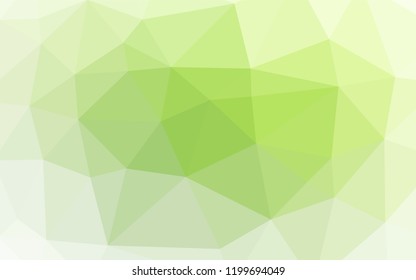 Light Green vector abstract polygonal layout. A vague abstract illustration with gradient. The template can be used as a background for cell phones.