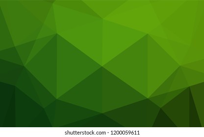 Light Green vector abstract polygonal cover. A sample with polygonal shapes. The completely new template can be used for your brand book.