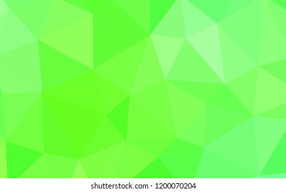 Light Green vector abstract polygonal background. Modern abstract illustration with triangles. Textured pattern for your backgrounds.