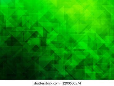 Light Green vector abstract polygonal abstract polygonal. A completely new color illustration in a vague style. Brand new style for your business design.