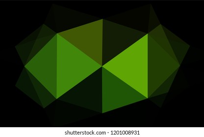 Light Green vector abstract polygonal texture. Brand new colored illustration in blurry style with gradient. The completely new template can be used for your brand book.