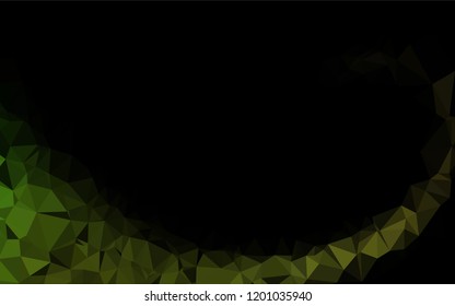 Light Green vector abstract polygonal layout. Creative geometric illustration in Origami style with gradient. A completely new template for your business design.