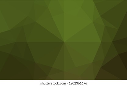 Light Green vector abstract polygonal texture. A sample with polygonal shapes. Triangular pattern for your business design.