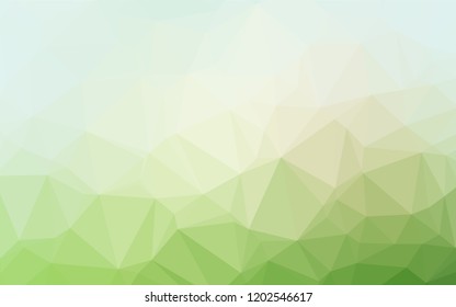 Light Green vector abstract polygonal cover. A sample with polygonal shapes. The completely new template can be used for your brand book.