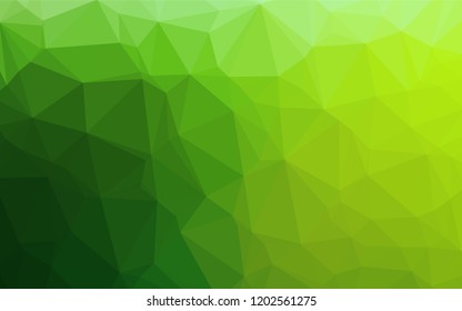 Light Green vector abstract polygonal cover. A vague abstract illustration with gradient. Brand new style for your business design.
