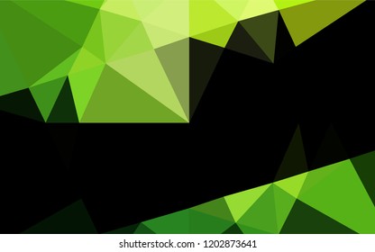 Light Green vector abstract polygonal cover. An elegant bright illustration with gradient. The completely new template can be used for your brand book.