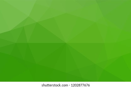 Light Green vector abstract polygonal layout. A vague abstract illustration with gradient. A completely new design for your business.