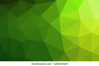 Light Green vector abstract polygonal texture. Colorful illustration in abstract style with gradient. Brand new style for your business design.
