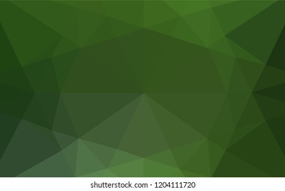 Light Green vector abstract polygonal layout. An elegant bright illustration with gradient. A completely new design for your business.