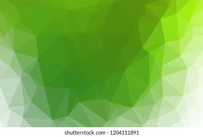 Light Green vector abstract polygonal texture. Modern geometrical abstract illustration with gradient. Brand new design for your business.
