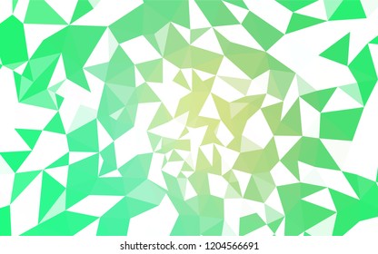 Light Green vector abstract polygonal background. Colorful illustration in polygonal style with gradient. Brand new style for your business design.