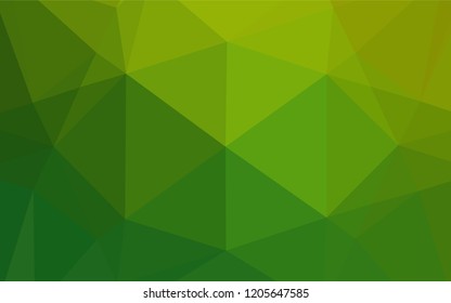 Light Green vector abstract polygonal cover. A completely new color illustration in a vague style. The textured pattern can be used for background.