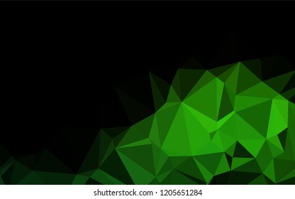 Light Green vector abstract polygonal layout. Modern geometrical abstract illustration with gradient. Brand new style for your business design.