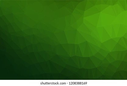 Light Green vector abstract polygonal layout. A completely new color illustration in a vague style. Brand new style for your business design.