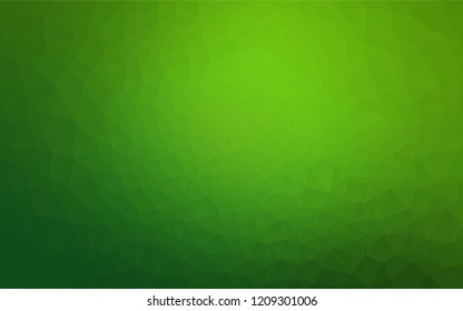 Light Green vector abstract polygonal layout. A vague abstract illustration with gradient. A completely new template for your business design.