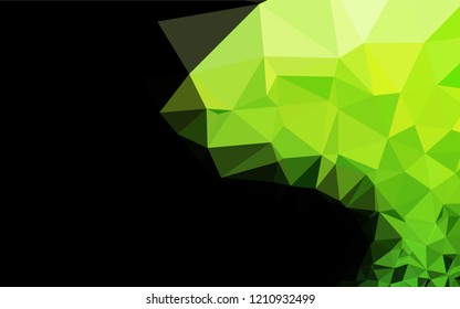 Light Green vector abstract polygonal cover. Colorful abstract illustration with gradient. A new texture for your design.