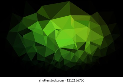 Light Green vector abstract polygonal texture. Glitter abstract illustration with an elegant design. A new texture for your design.