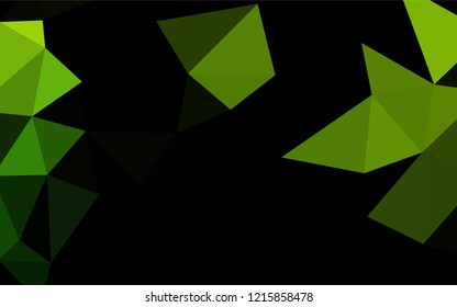 Light Green vector abstract polygonal cover. Shining colored illustration in a Brand new style. A completely new template for your business design.