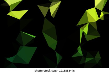 Light Green vector abstract polygonal texture. A vague abstract illustration with gradient. The polygonal design can be used for your web site.