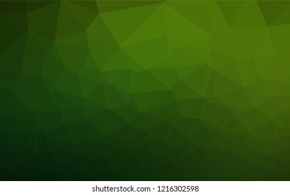 Light Green vector abstract polygonal texture. Modern geometrical abstract illustration with gradient. A new texture for your design.