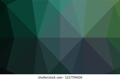 Light Green vector abstract polygonal texture. Brand new colored illustration in blurry style with gradient. The elegant pattern can be used as part of a brand book.