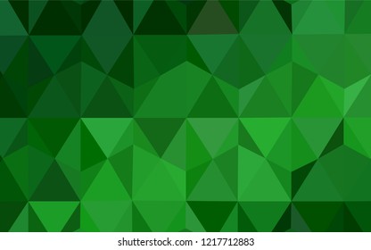 Light Green vector abstract polygonal background. A sample with polygonal shapes. A completely new design for your leaflet.