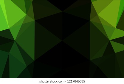 Light Green vector abstract polygonal cover. A vague abstract illustration with gradient. Brand new design for your business.