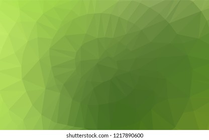 Light Green vector abstract polygonal layout. A sample with polygonal shapes. Brand new style for your business design.