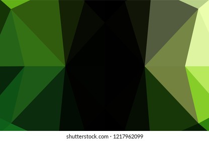 Light Green vector abstract polygonal cover. Modern geometrical abstract illustration with gradient. The template can be used as a background for cell phones.