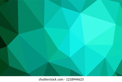 Light Green vector abstract polygonal pattern. Colorful illustration in polygonal style with gradient. Pattern for a brand book's backdrop.