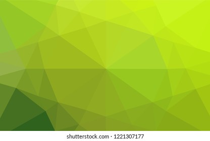 Light Green vector abstract polygonal texture. Glitter abstract illustration with an elegant design. The completely new template can be used for your brand book.