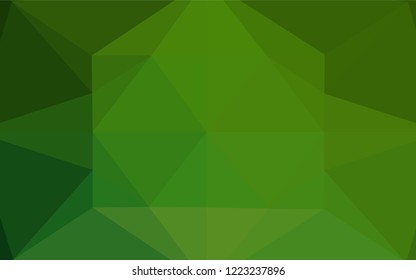 Light Green vector abstract polygonal texture. A vague abstract illustration with gradient. The completely new template can be used for your brand book.
