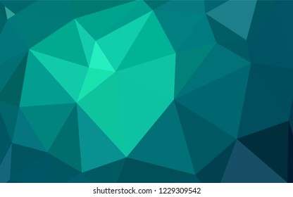 Light Green vector abstract polygonal background. Colorful abstract illustration with triangles. Textured pattern for your backgrounds.