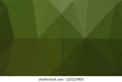 Light Green vector abstract polygonal texture. An elegant bright illustration with gradient. The completely new template can be used for your brand book.