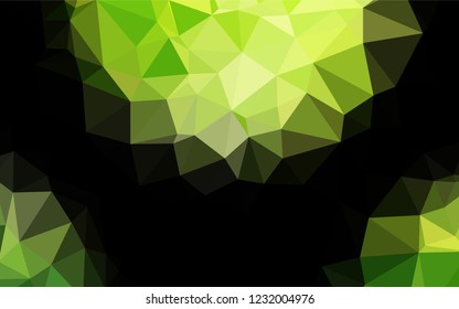 Light Green vector abstract polygonal texture. Shining colored illustration in a Brand new style. The template can be used as a background for cell phones.
