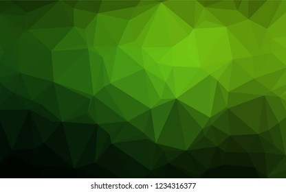 Light Green vector abstract polygonal cover. Brand new colored illustration in blurry style with gradient. Brand new design for your business.